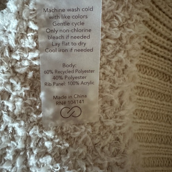 CALIA BY CARRIE UNDERWOOD SHERPA RIBBED DUSTER CARDIGAN - Picture 6 of 6